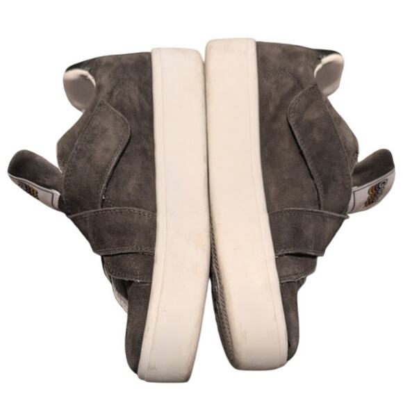 GOATS Gray Suede Platform Sneakers | Crisscross Straps | Women’s 7 | EUC - Picture 3 of 7